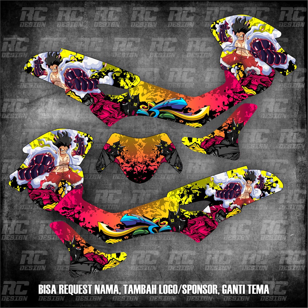 STICKER STRIPING DECAL NMAX FULLBODY MOTIF ONE PIECE GEAR