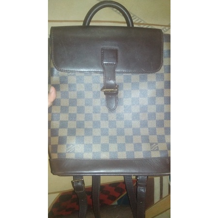 louis vuitton soho backpack damier ebene second.. sold out juragan