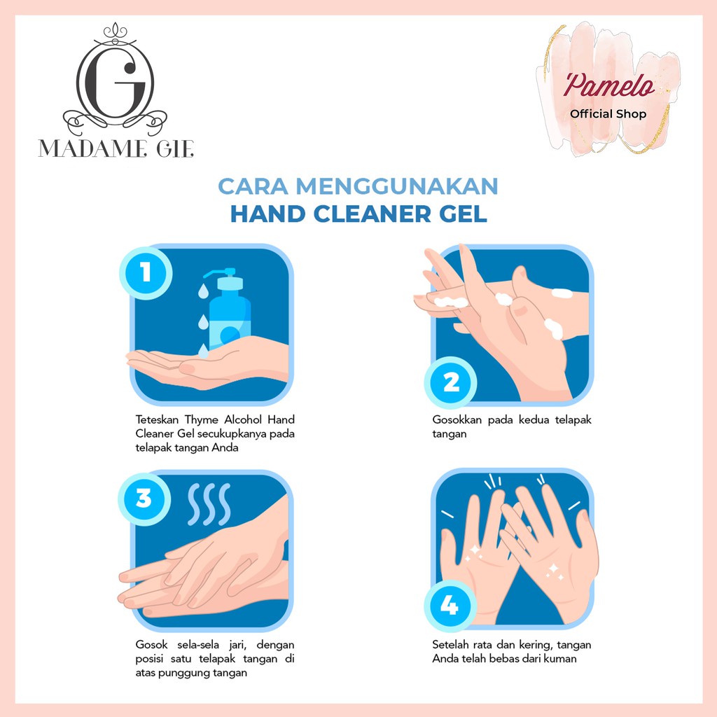 ⭐️ Beauty Expert ⭐️ Madame Gie Thyme Alcohol Hand Cleaner Gel - Hand Sanitizer