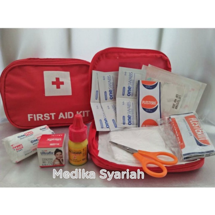 KOTAK P3K LENGKAP FIRST AID KIT BAG POUCH TRAVEL P3K MOBIL RUMAH 1SET