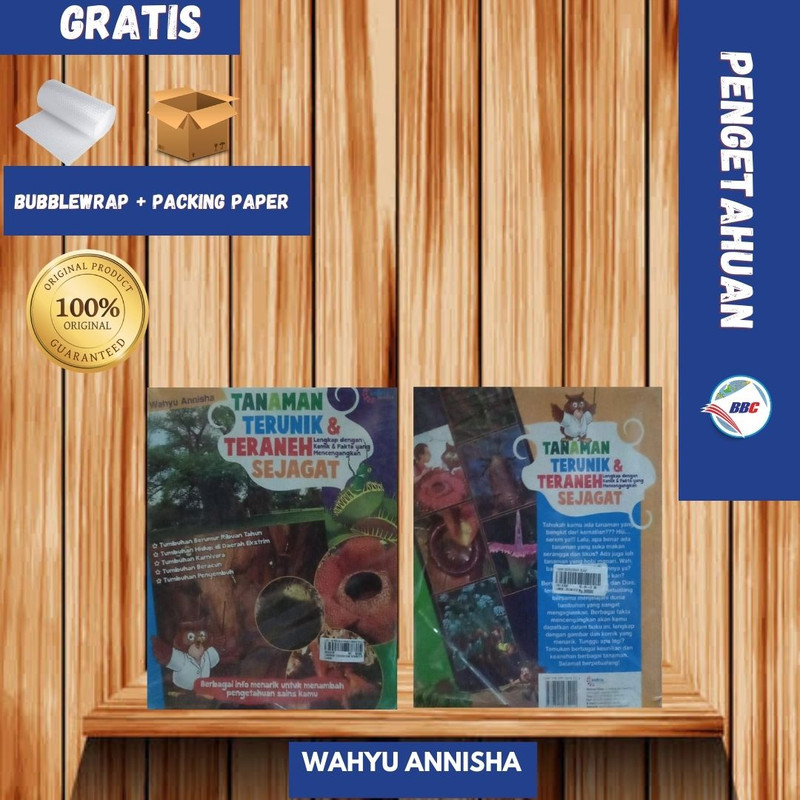 BUKU TANAMAN TERUNIK DAN TERANEH SEJAGAT