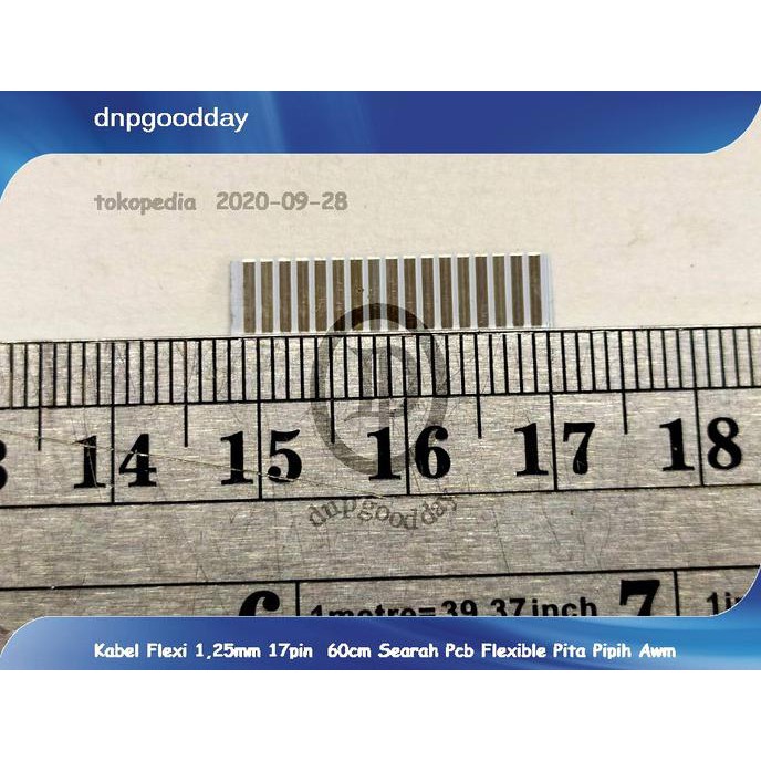 

Kabel Flexi 1,25Mm 17Pin 60Cm Searah Pcb Flexible Pita Pipih Awm Dnpgood11 Buru Order