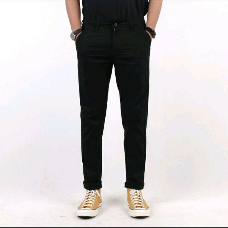 CELANA CHINO Panjang pria Slimfit KERJAHARIAN Santai Casual Formal