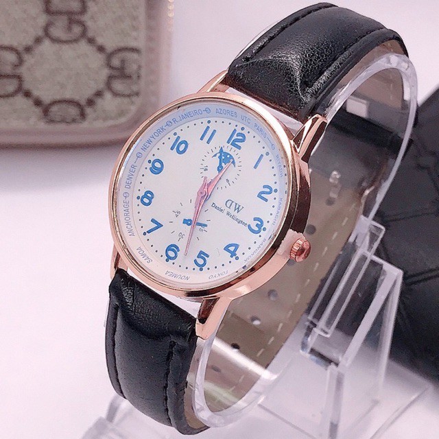 ✅[COD] Jam Tangan Couple Kulit Bahan Pria Wantia Watch C10