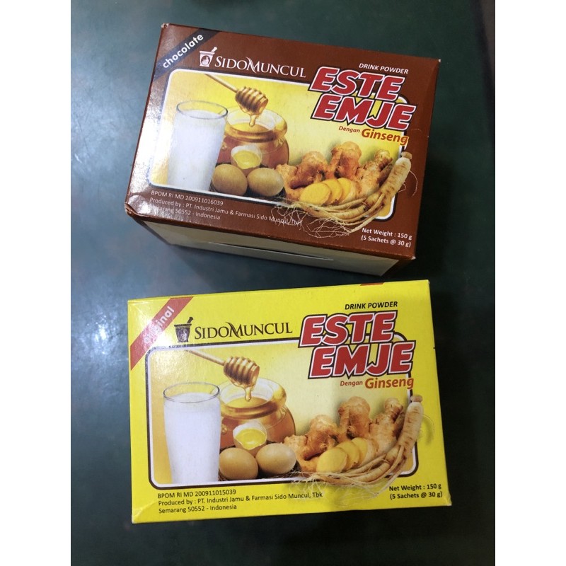 Este emje Sidomuncul minuman bubuk susu telur madu jahe (STMJ) 1 box isi 5 sachets