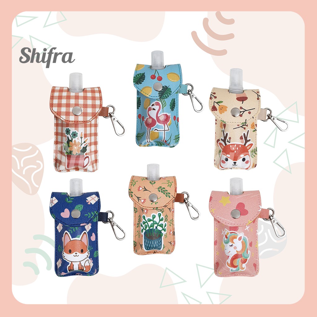 POUCH HAND SANITIZER UNIK LUCU GAMBAR KARAKTER SHIFRA (BOTOL SPRAY 60 ML)