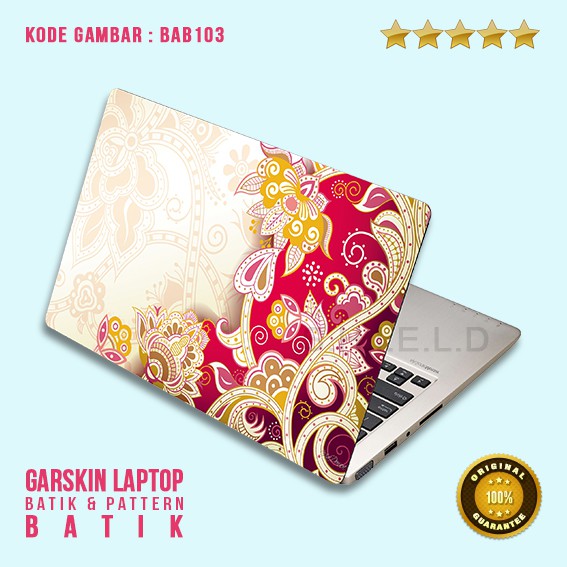 Skin Laptop Garskin Laptop Stiker Laptop Sticker Laptop Skin Batik 3