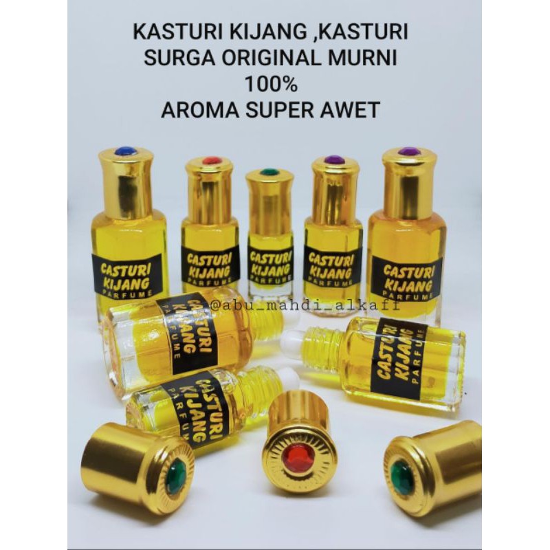 KASTURI KIJANG 12 ML .KASTURI SURGA KUALITAS TERBAIK. BEST SELLER.PARFUM SHOLAT BEST SELLER