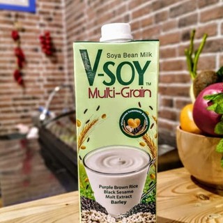 V-SOY MULTI GRAIN SOY MILK UHT - SUSU KEDELAI SOYA LOW ...