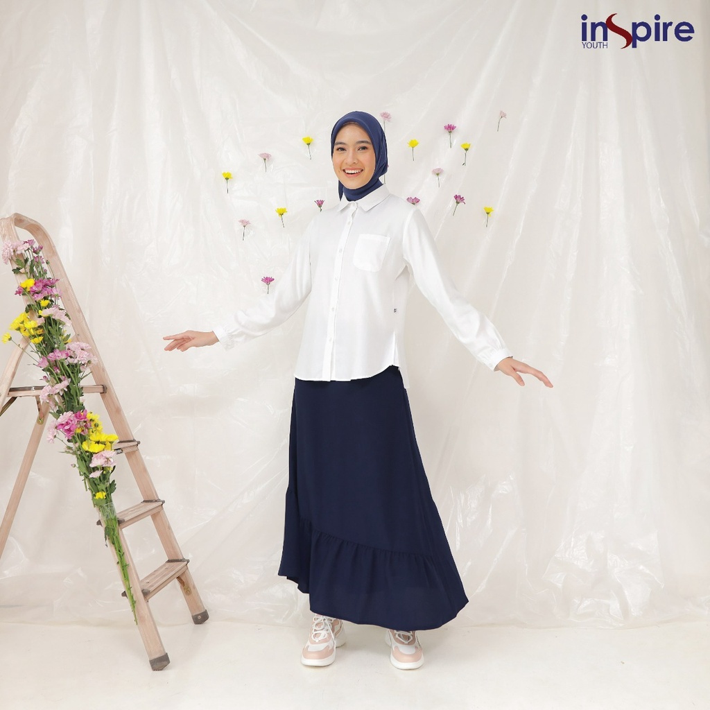 Inspire Rok IR 003 Bawahan Polos Bahan Carina Model Simple by youth inspire