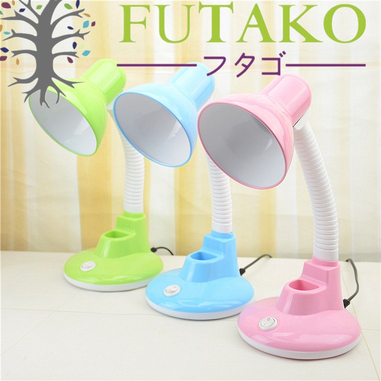 FUTAKO LB-202 Lampu Meja Belajar Leher Flexible GRATIS BOHAM