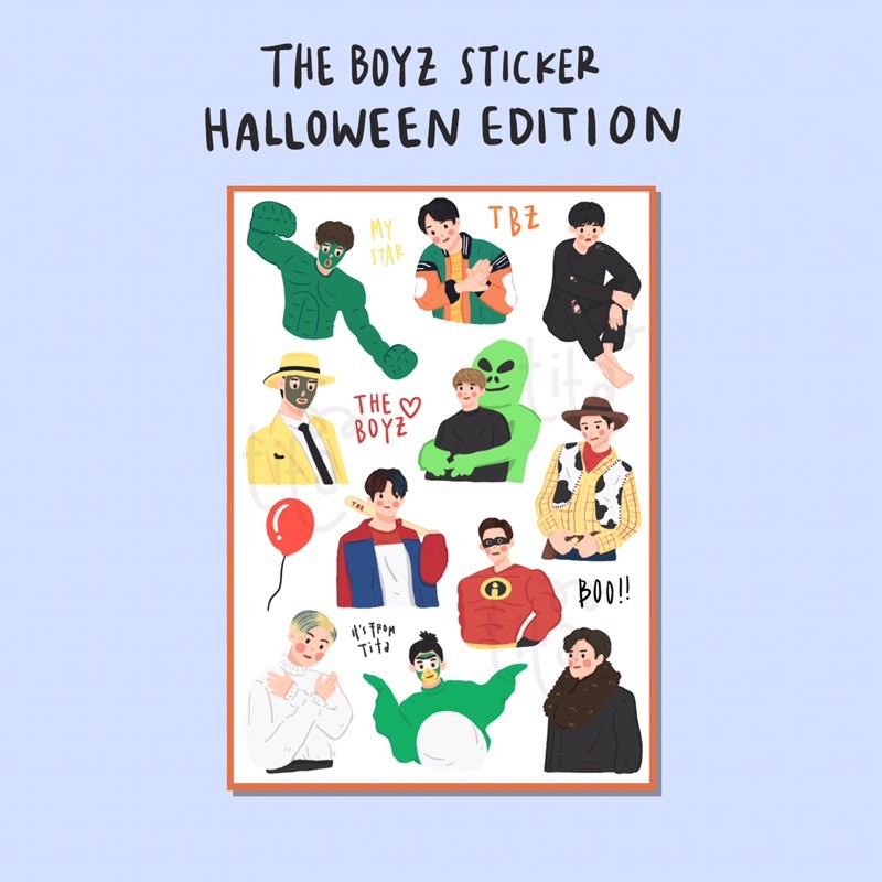 

The Boyz Halloween Sticker Kiss Cut || itsfromtita