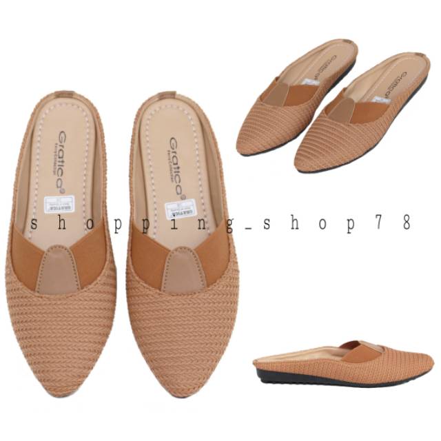 Sepatu Sendal Wanita Flat Lancip Gratica AW 88