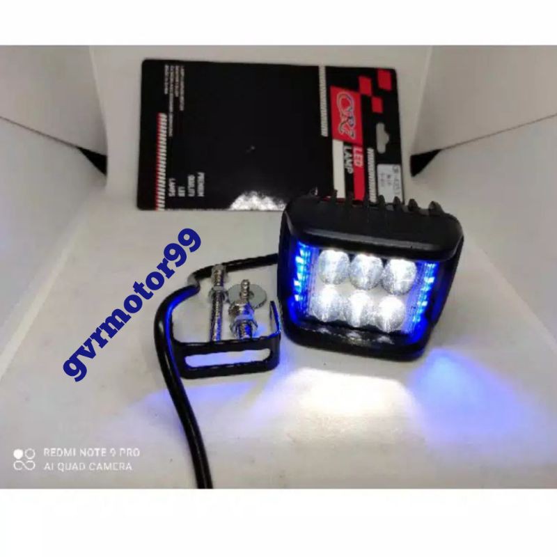 Lampu tembak led 6 mata cr7 buat semua Motor Universal