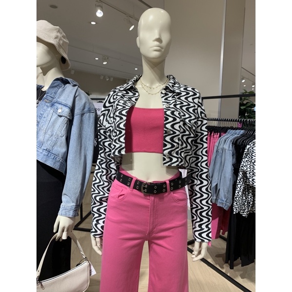 H&M Jacket denim jeans motif lengan panjang