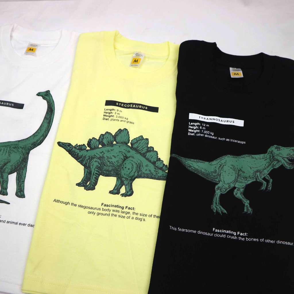 KAOS ANAK DINO FACTS SERIES 1 - 10 T