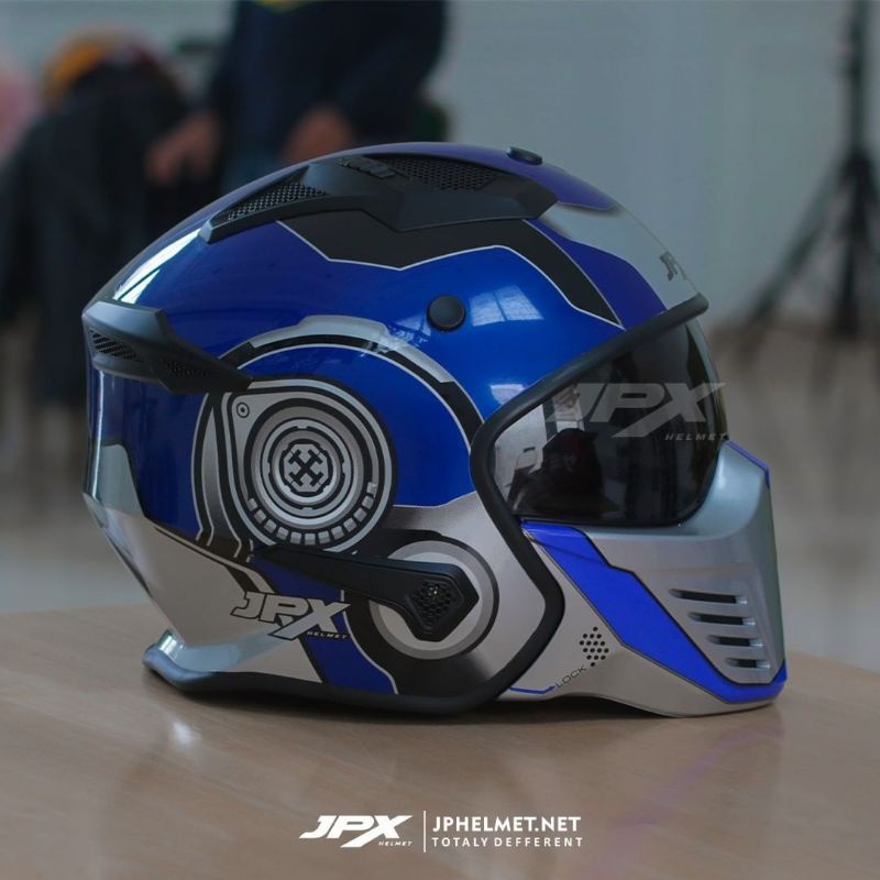 Jual Helm Jpx Mx R R Optimax Pepsi Blue Gloss Original Helm Touring