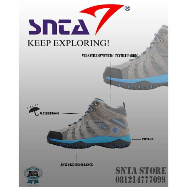 Sepatu hiking - sepatu snta - sepatu gunung - sepatu gunung snta - snta original