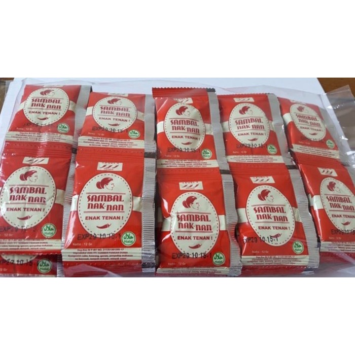 

Jual Sambal Naknan Sachet Isi 25