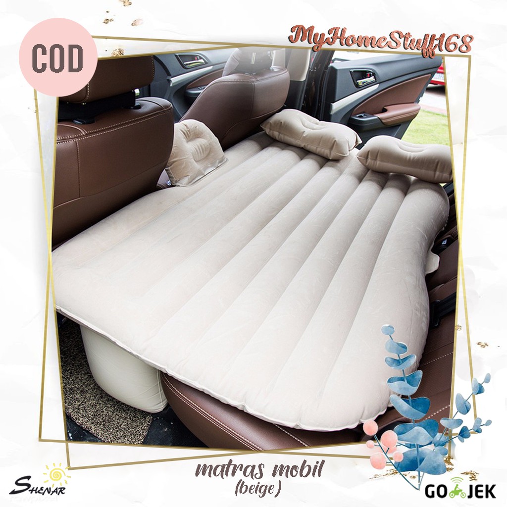 SHENAR MATRAS MOBIL KASUR MOBIL BONUS POMPA MATRAS MOBIL SERBAGUNA AIR BED KASUR ANGIN MOBIL