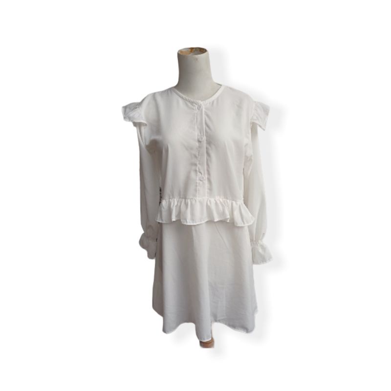 Tunik atasan wanita kancing depan hidup busui friendly