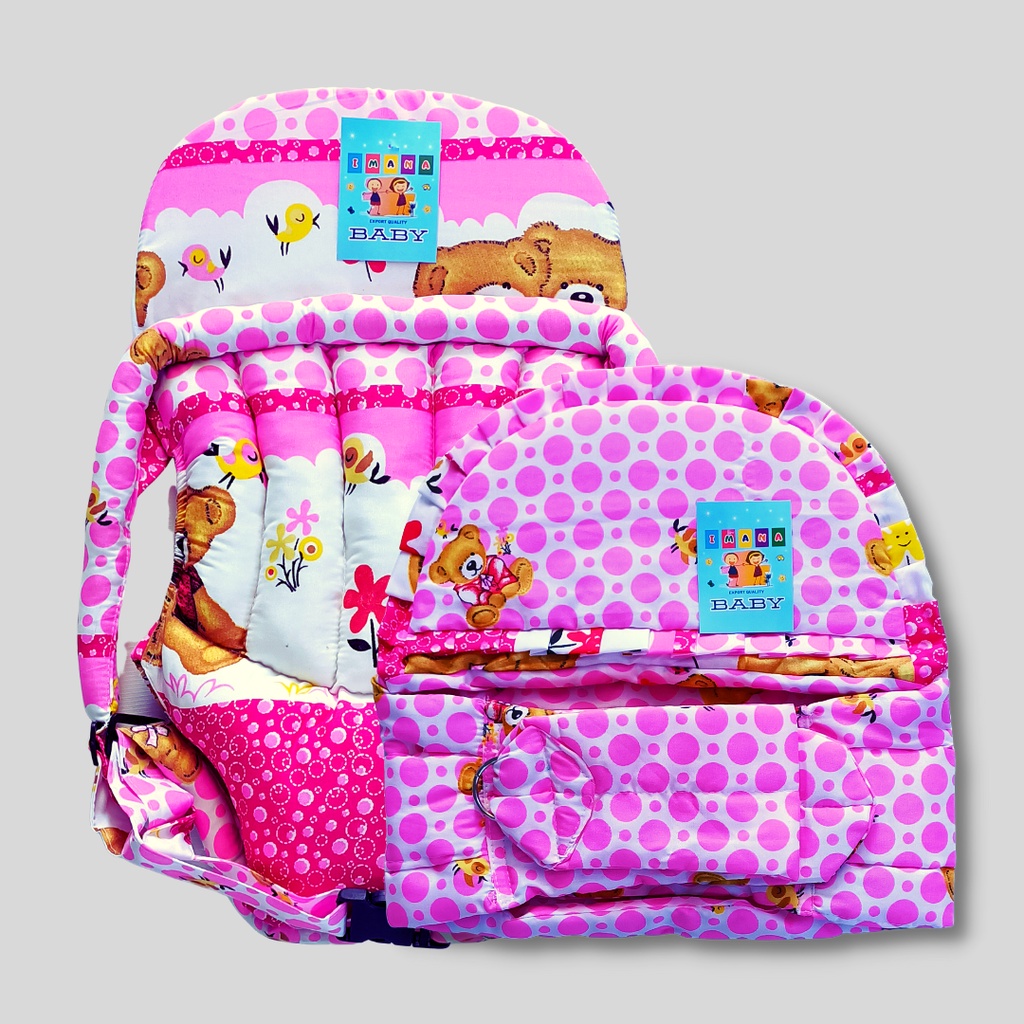 Gendongan Bayi Depan Beruang Lucu-2Pcs Pink