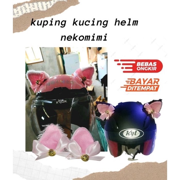 COD ✅ Sepasang  kuping kucing Nekomimi helm / motorcycle kuping kucing helm accesories / cat ear NEK