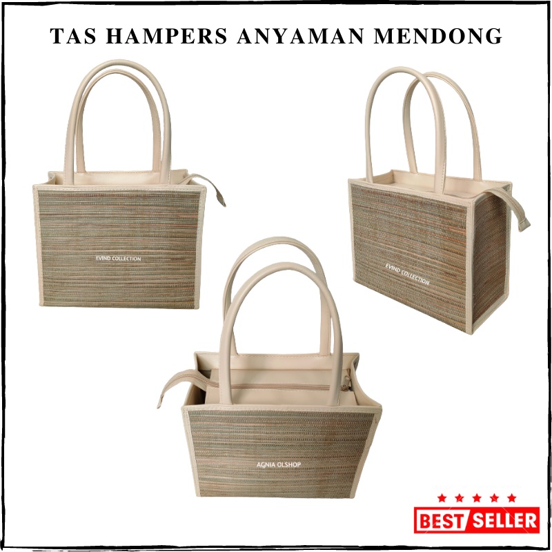 Keranjang Hampers Anyaman Mendong Tas Parcel Lebaran Tas Mendong Hantaran