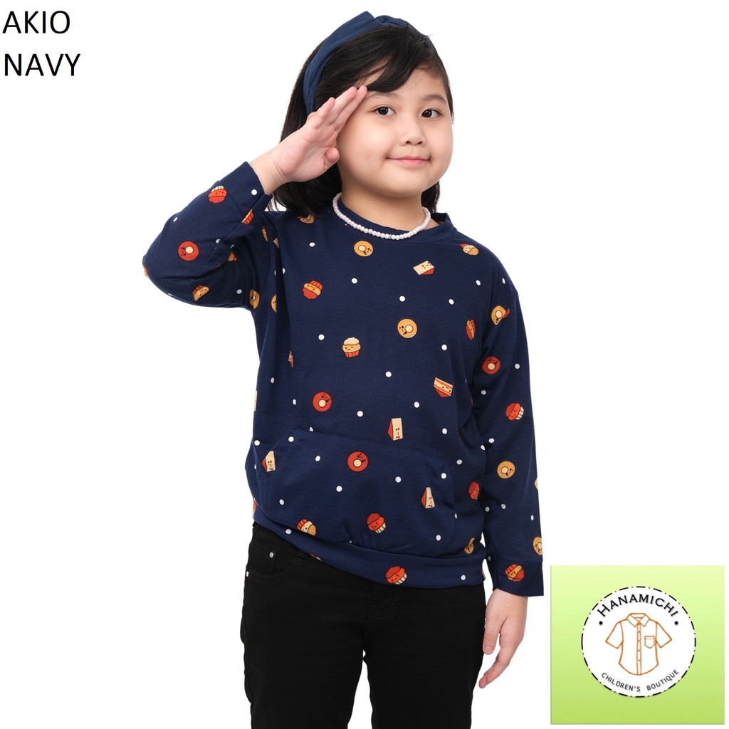 Hanamichi AKIO Sweater Anak Lengan Panjang Full Print