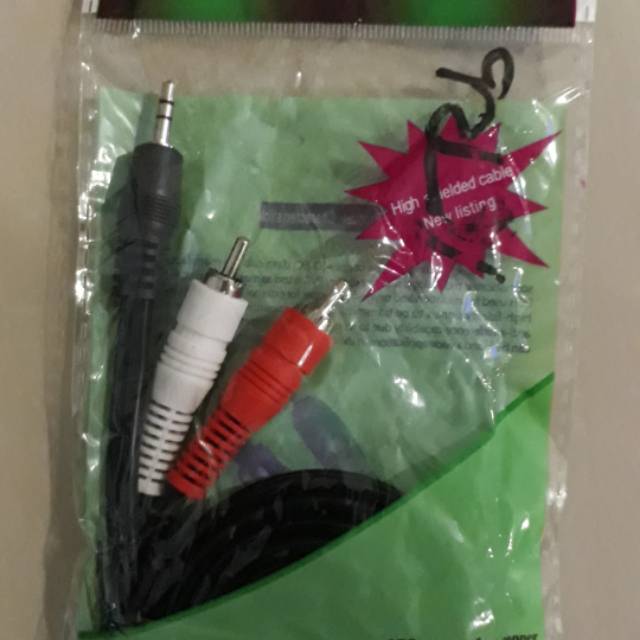KABEL AUDIO 2 in 1. Panjang 1.5m