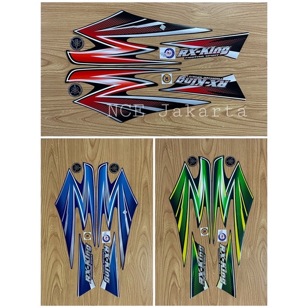 PAKET EMBLEM STIKER STRIPING RX KING TAHUN 2003