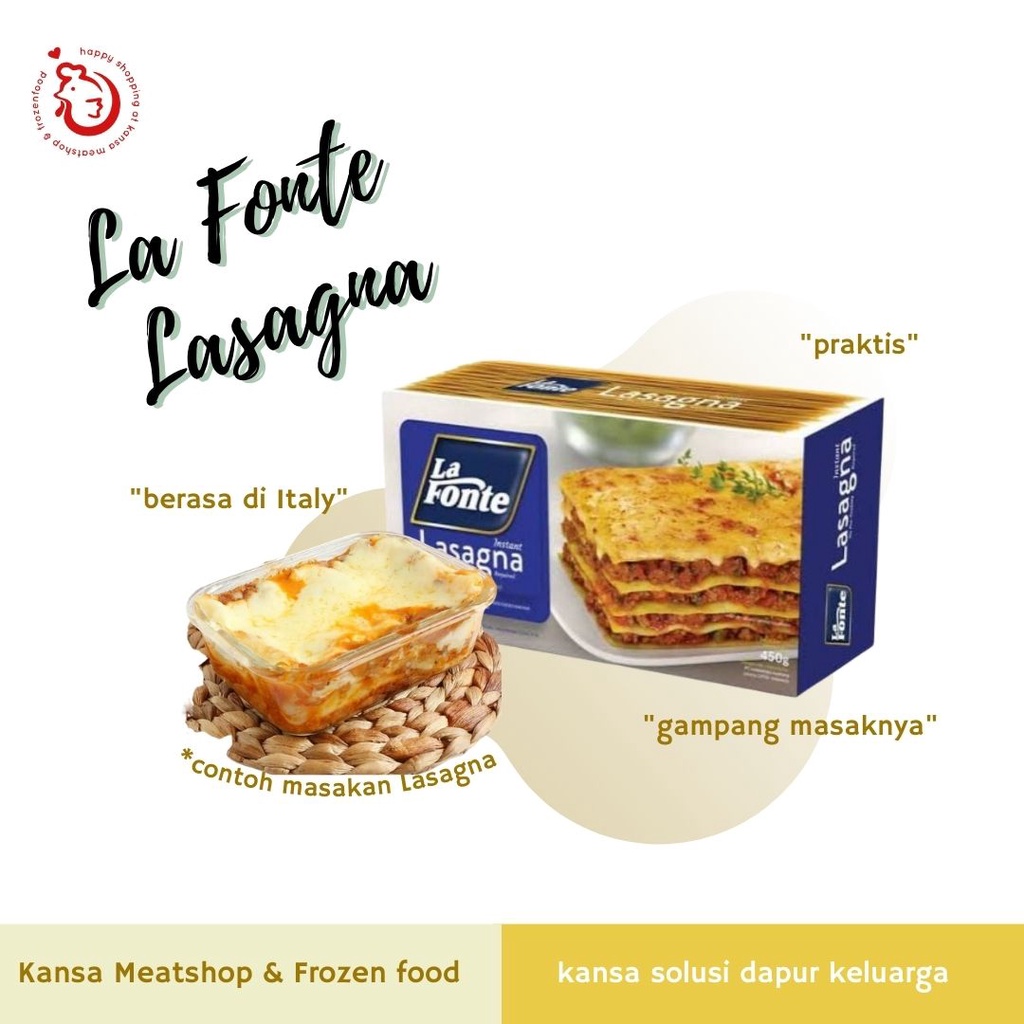 

LA FONTE LASAGNA 230 & 450 gr