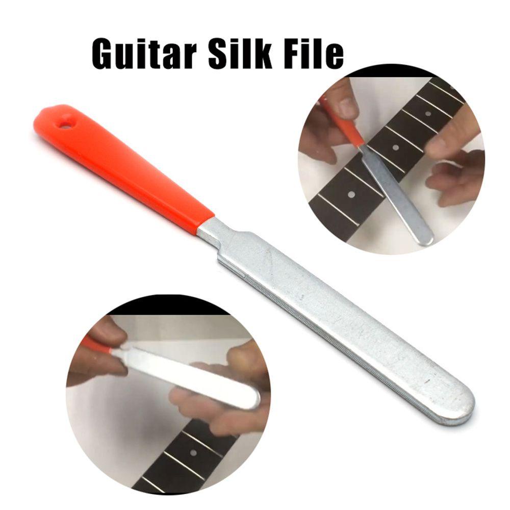 Chookyy Kikir Gerinda Gitar Stainless Steel Anti Slip Multifungsi Kerawang File Fretboard