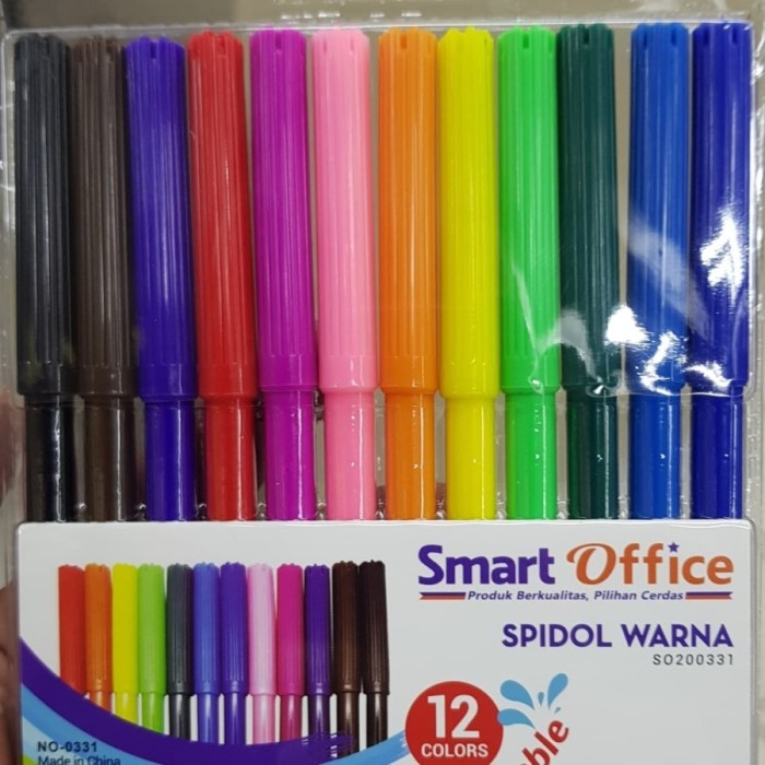 

SMART OFFICE SPIDOL WARNA isi 12 pcs