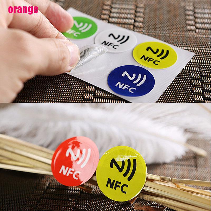 (Happy) 1pc Stiker Nfc Smart Ntag213 Bahan Pet Anti Air Untuk Semua Jenis Handphone