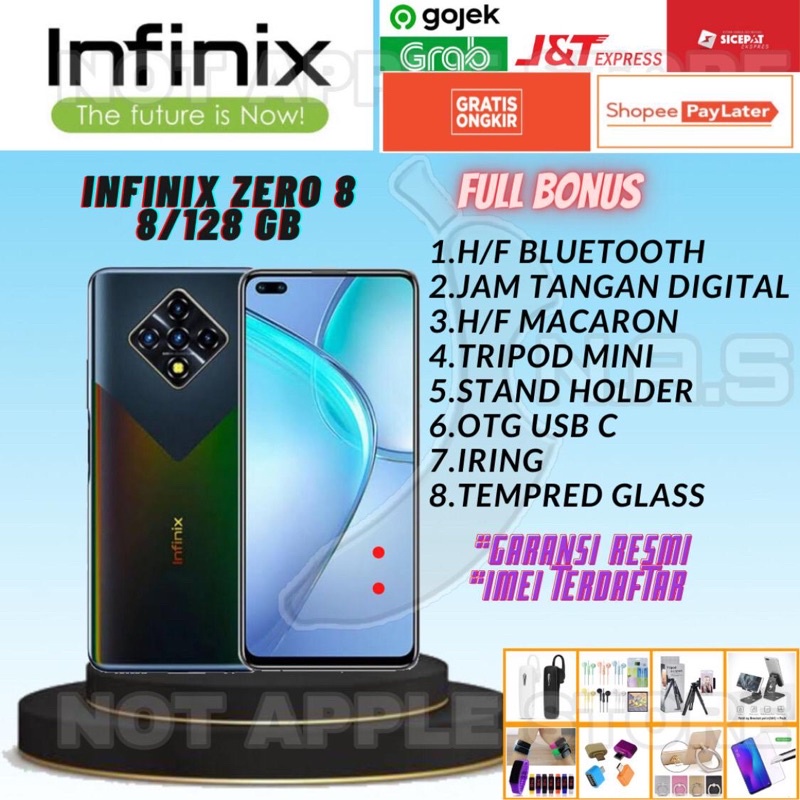 INFINIX ZERO 8 RAM 8/128GB NEW BARU GARANSI RESMI