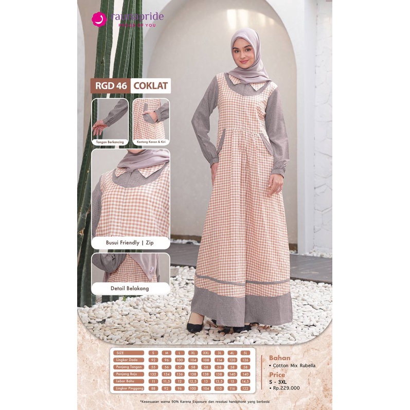 Rauna Gamis Katun / GD- 46 / Fashion Muslim