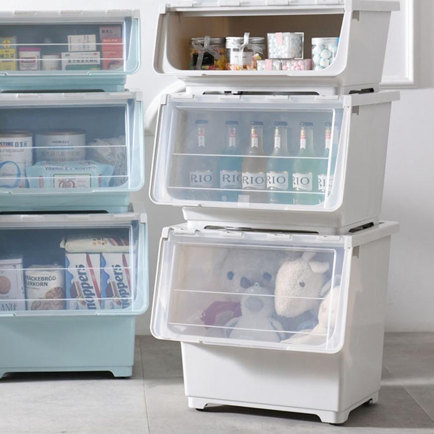 UNISOH Container Storage Box Kotak Penyimpanan Serbaguna Rak Simpan Plastik Susun