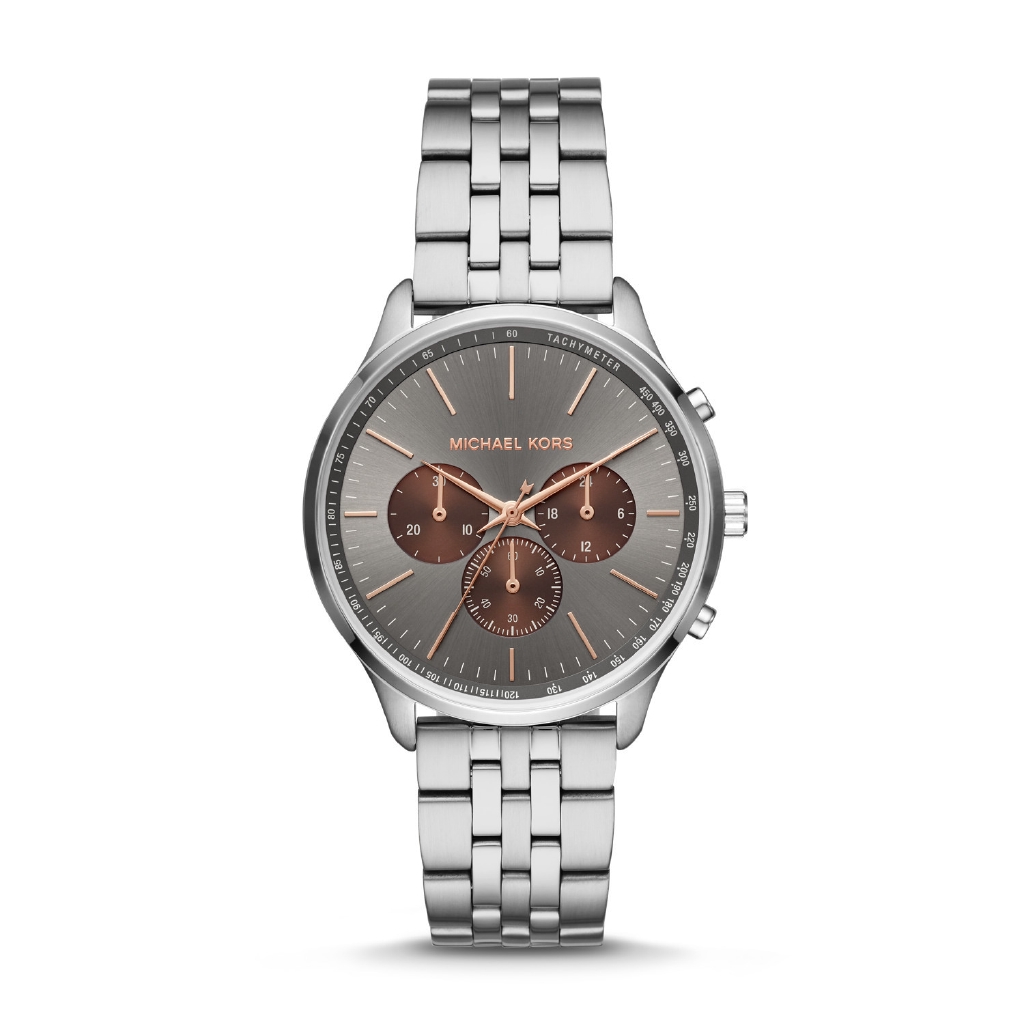 Michael Kors Men's Sutter Chronograph Stainless Steel Watch - MK8723 - Jam Tangan Pria