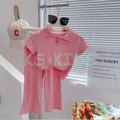 KS Kids - Setelan Anak Perempuan Stelan Anak Cewek Setcel Anak Rajut One Set Knit Anak Korean Style Kekinian Premium Terbaru Usia 3 - 10 Tahun