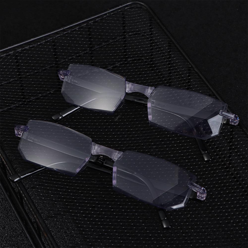 Lily Kacamata Anti-Cahaya Biru Perlindungan Radiasi Klasik Vintage Lipat Presbyopia Eyewear