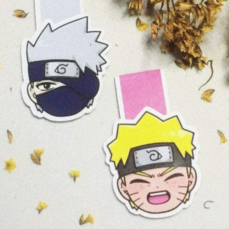 

Magnetic Bookmark Anime Naruto Shippuden FREE STICKER - Pembatas Buku Magnet Lucu