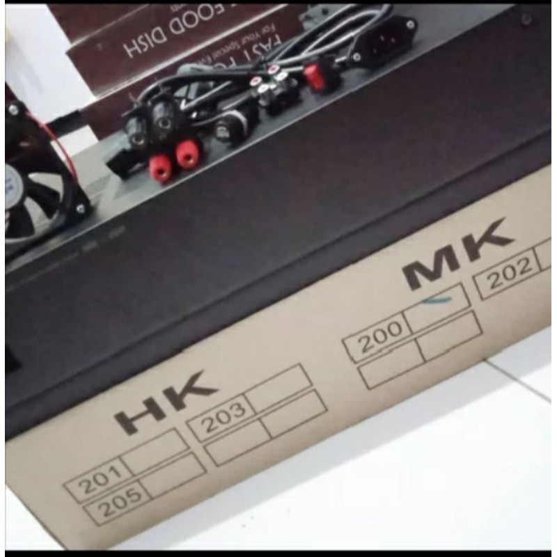 Box Power Amplifier stereo BELL MK200 dengan Accesories