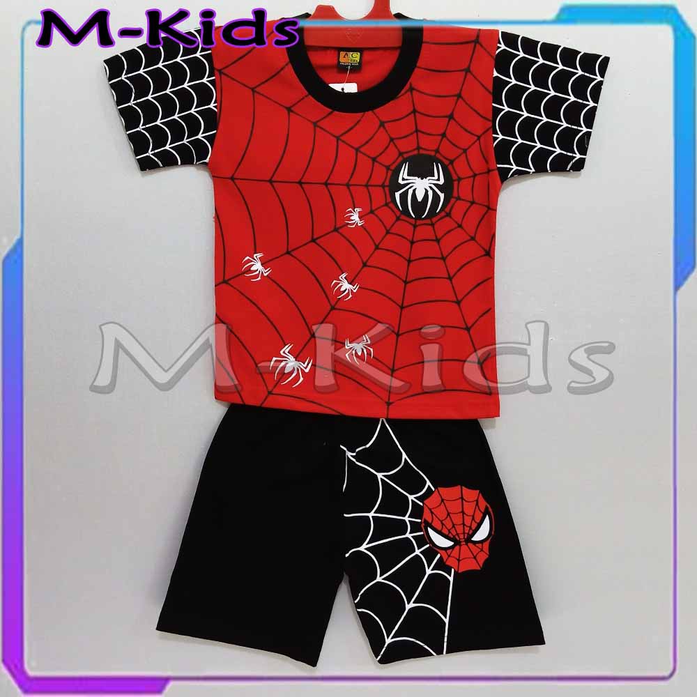 MKids88 - Baju / Kostum Setelan SUPERHERO Setelan Anak BATMAN Sayap Spiderman BumbleBee Transformer