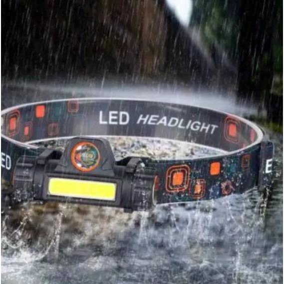 SENTER KEPALA MINI HEAD LAMP LED COB RECHARGEABLE PLUS MAGNET KUALITAS PREMIUM