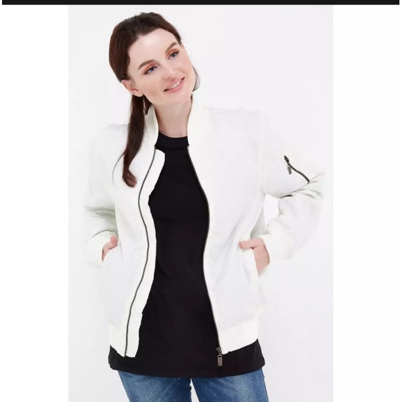 PROMO   Erigo Bomber Erg White ukuran xxl unisex
