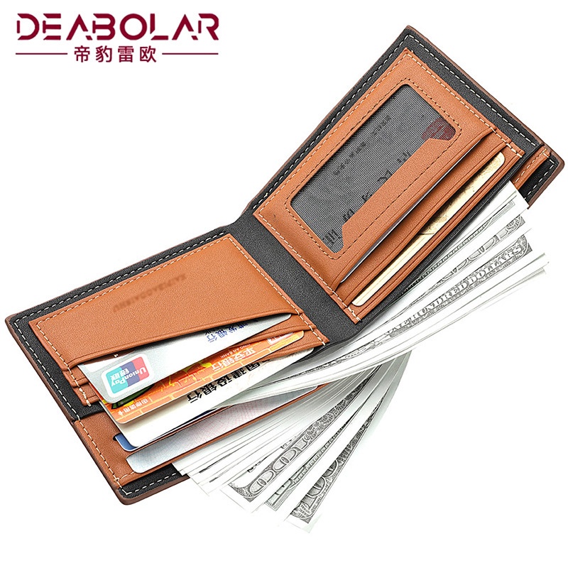 DOMPET LIPAT PRIA PENDEK KULIT PREMIUM DEABOLAR ORIGINAL COKLAT SANDRO WA558B7 KARTU KECIL MINI TIPIS REMAJA KEKINIAN SIMPLE COWOK KEREN DISTRO LAKI