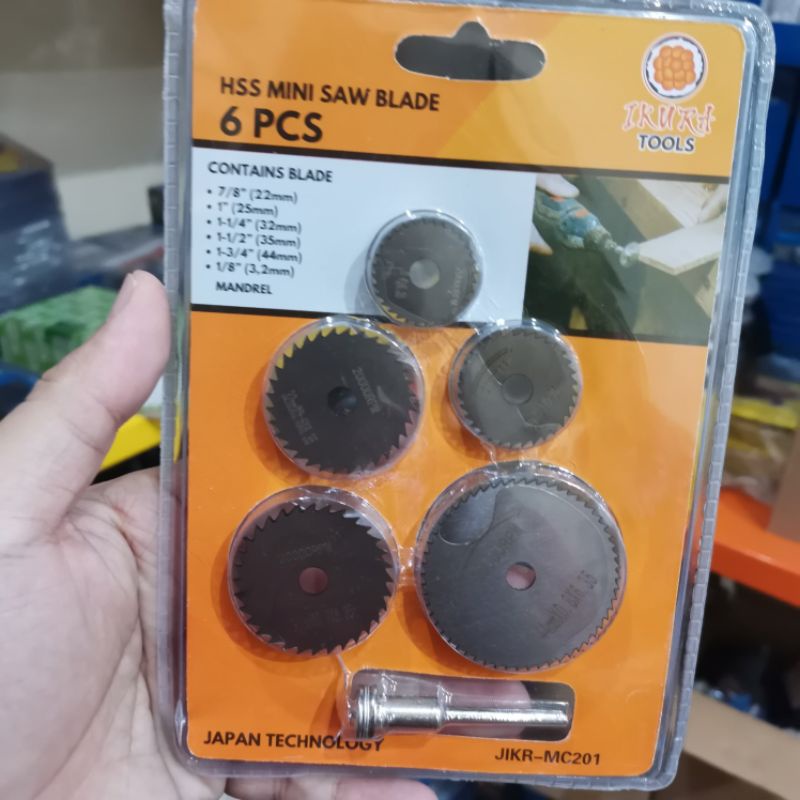 IKURA HSS MINI SAW BLADE 6 PCS MATA GERGAJI MINI GRINDER GERGAJI KAYU GERINDA MINI