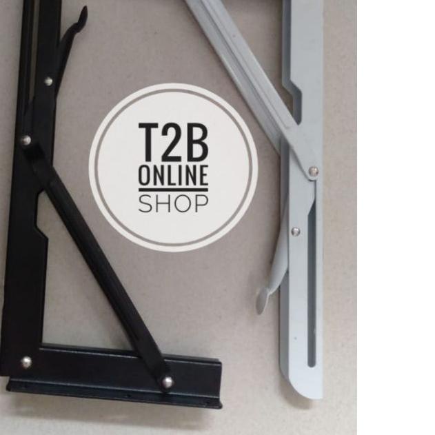 Bracket 2 pcs/ engsel meja lipat dinding / engsel siku lipat dinding perpasang