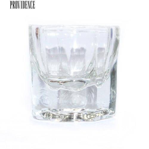 Octagonal Shape Glass Cup Dappen Dish Kontainer untuk Arcylic Nail Art Liquid Powder